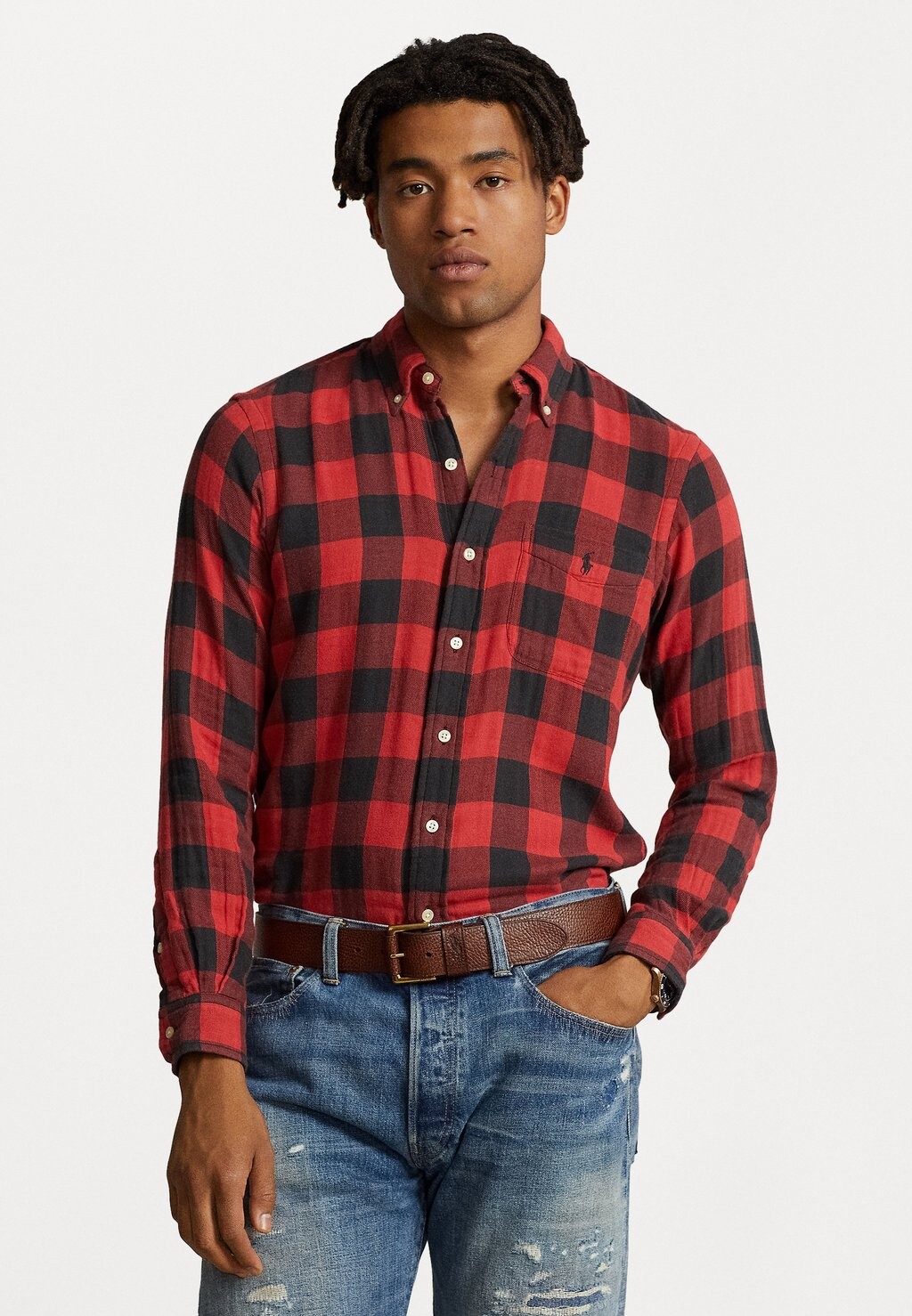 

Рубашка ДЛИННЫЙ РУКАВ Polo Ralph Lauren, красный/черный