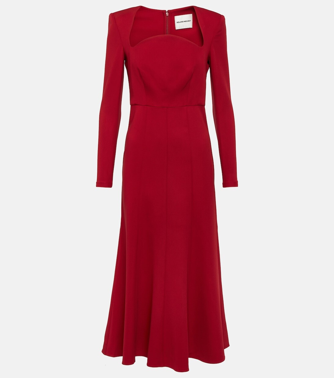 

Платье миди из кади ROLAND MOURET, красный