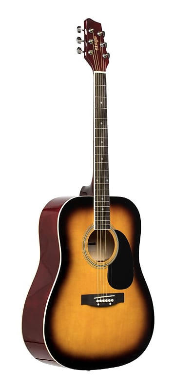 Акустическая гитара Stagg Dreadnought Acoustic Guitar - Sunburst - SA20D SNB акустическая гитара stagg sa20d black 3 4 acoustic guitar