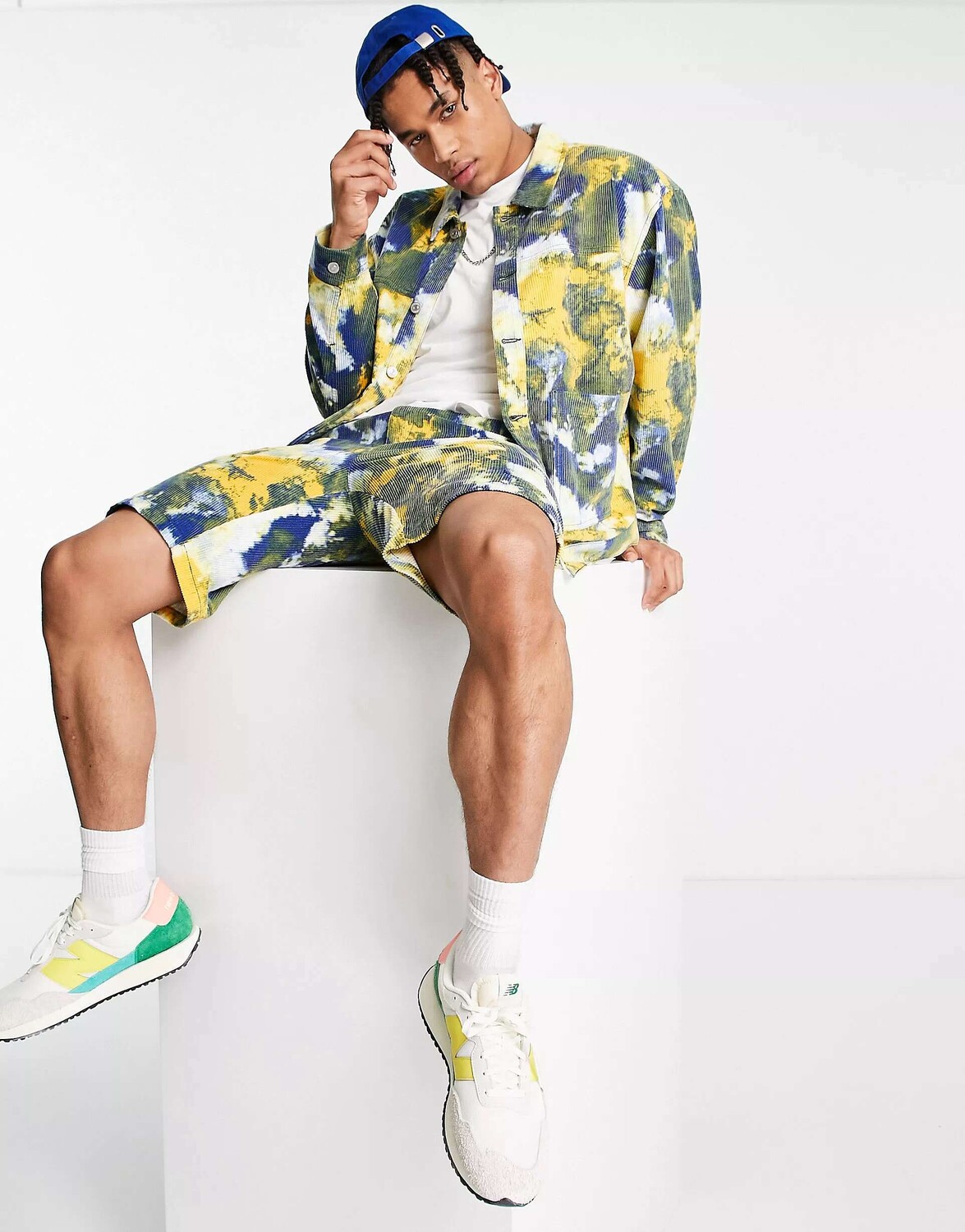 

Шорты карго свободного кроя Topman в стиле тай-дай