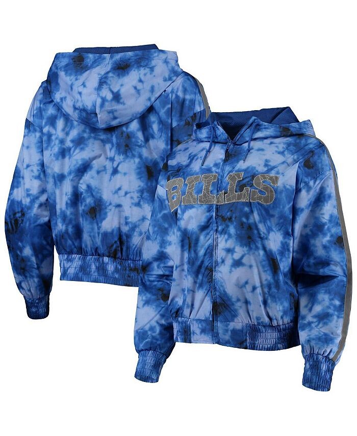

Женская ветровка с капюшоном и молнией во всю длину Royal Buffalo Bills Galaxy Mitchell & Ness, синий