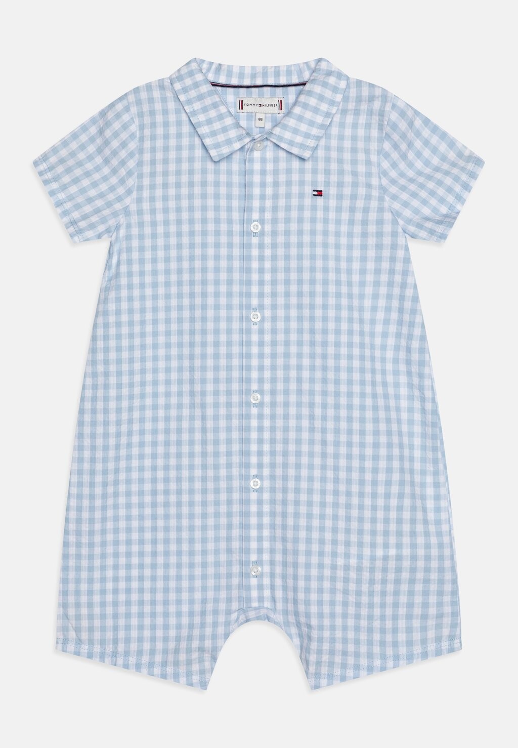 

Комбинезон BABY GINGHAM SHORTALL UNISEX Tommy Hilfiger, цвет white/blue
