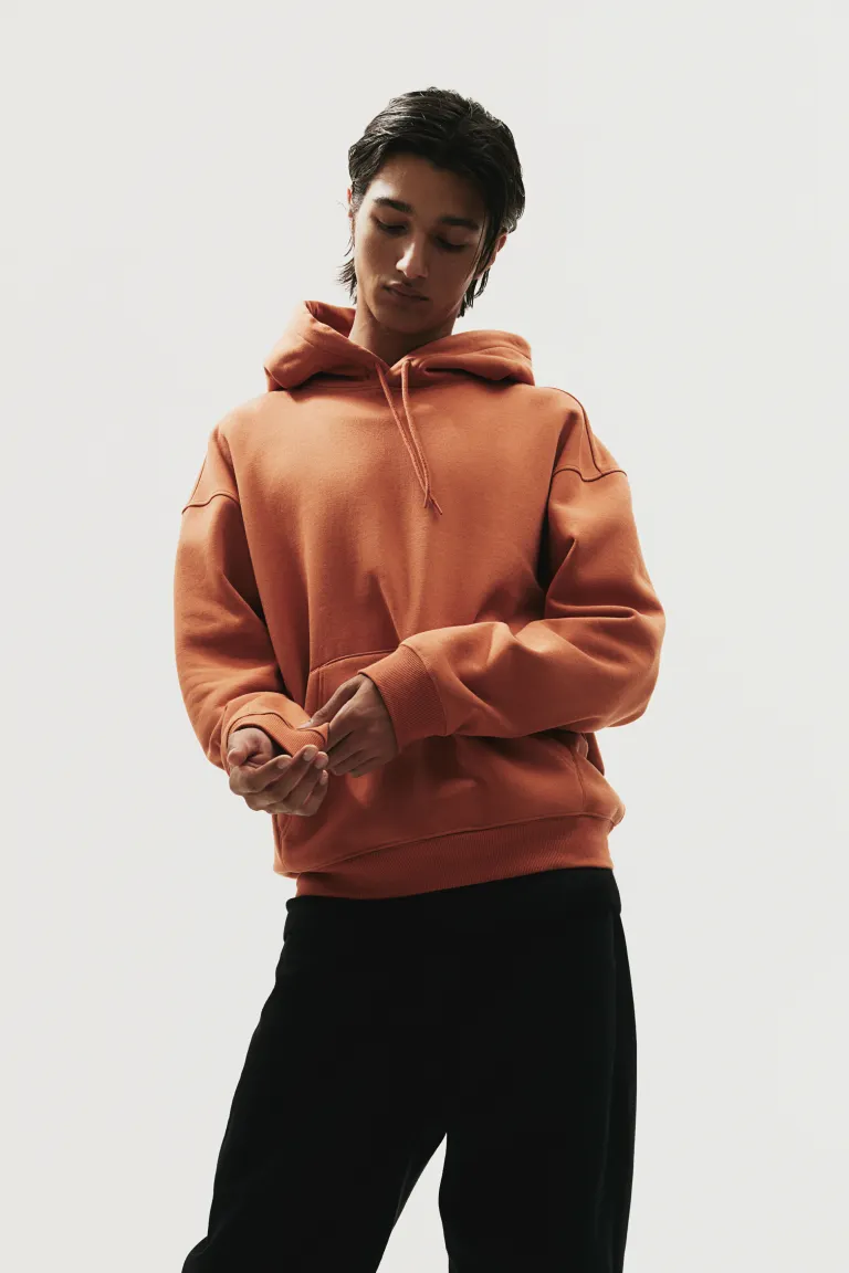 

Толстовка свободного кроя с капюшоном H&M, оранжевый