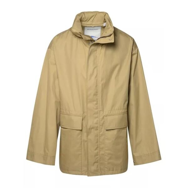 

Пальто hooded parka Burberry, бежевый