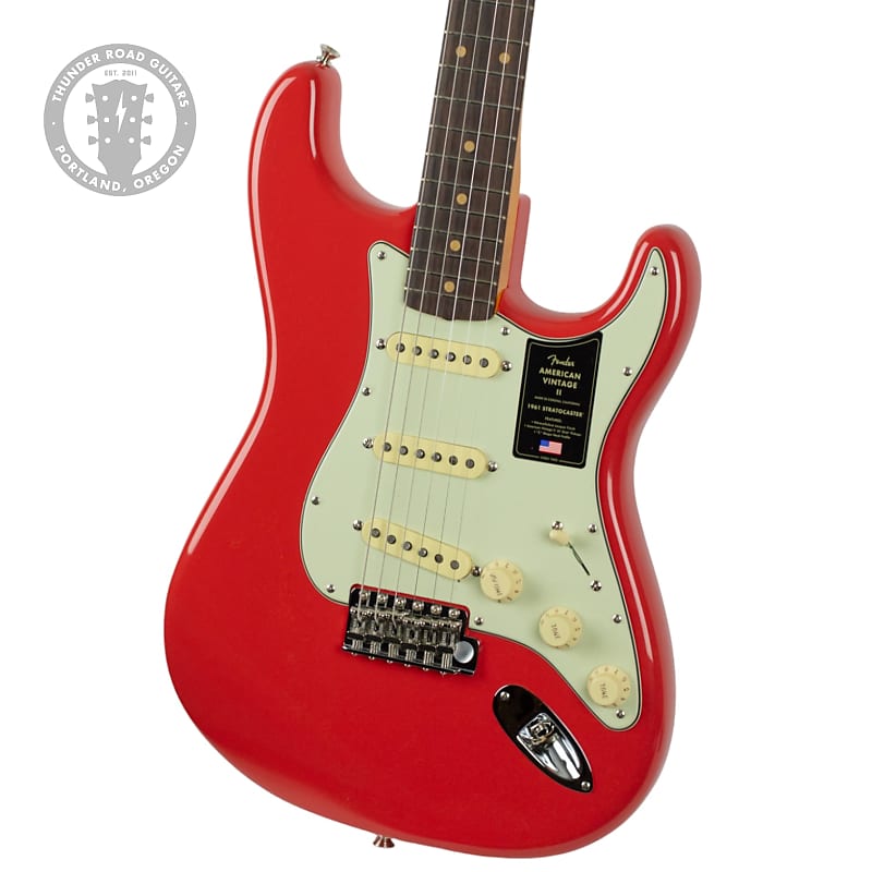 цена Электрогитара Fender American Vintage II 1961 Stratocaster Fiesta Red #3