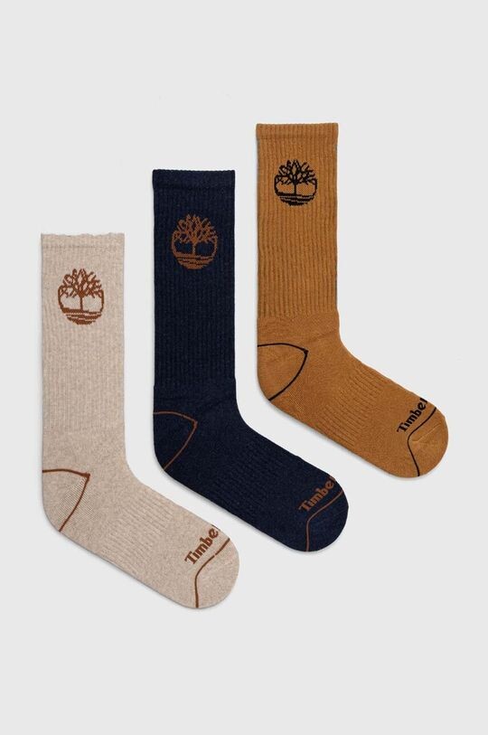 

3 пары носков Timberland, мультиколор