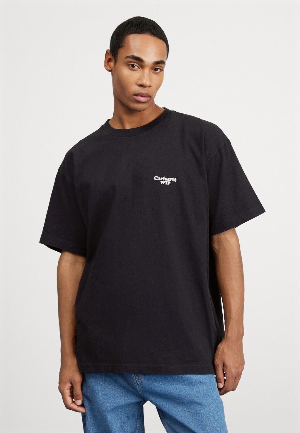 

Футболка с принтом Paisley Carhartt WIP, цвет black/wax stone washed