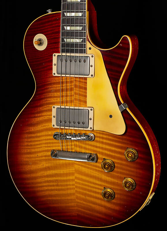 

Электрогитара Gibson Custom Shop 1959 Les Paul Standard Brazilian Rosewood Tom's Dark Burst Murphy Lab Aged