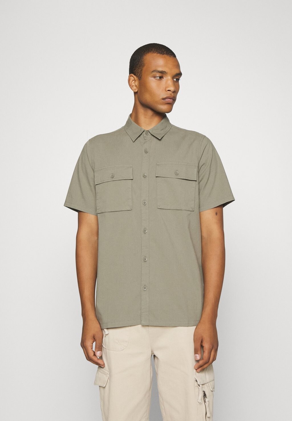 

Рубашка Utility Hollister Co., цвет olive