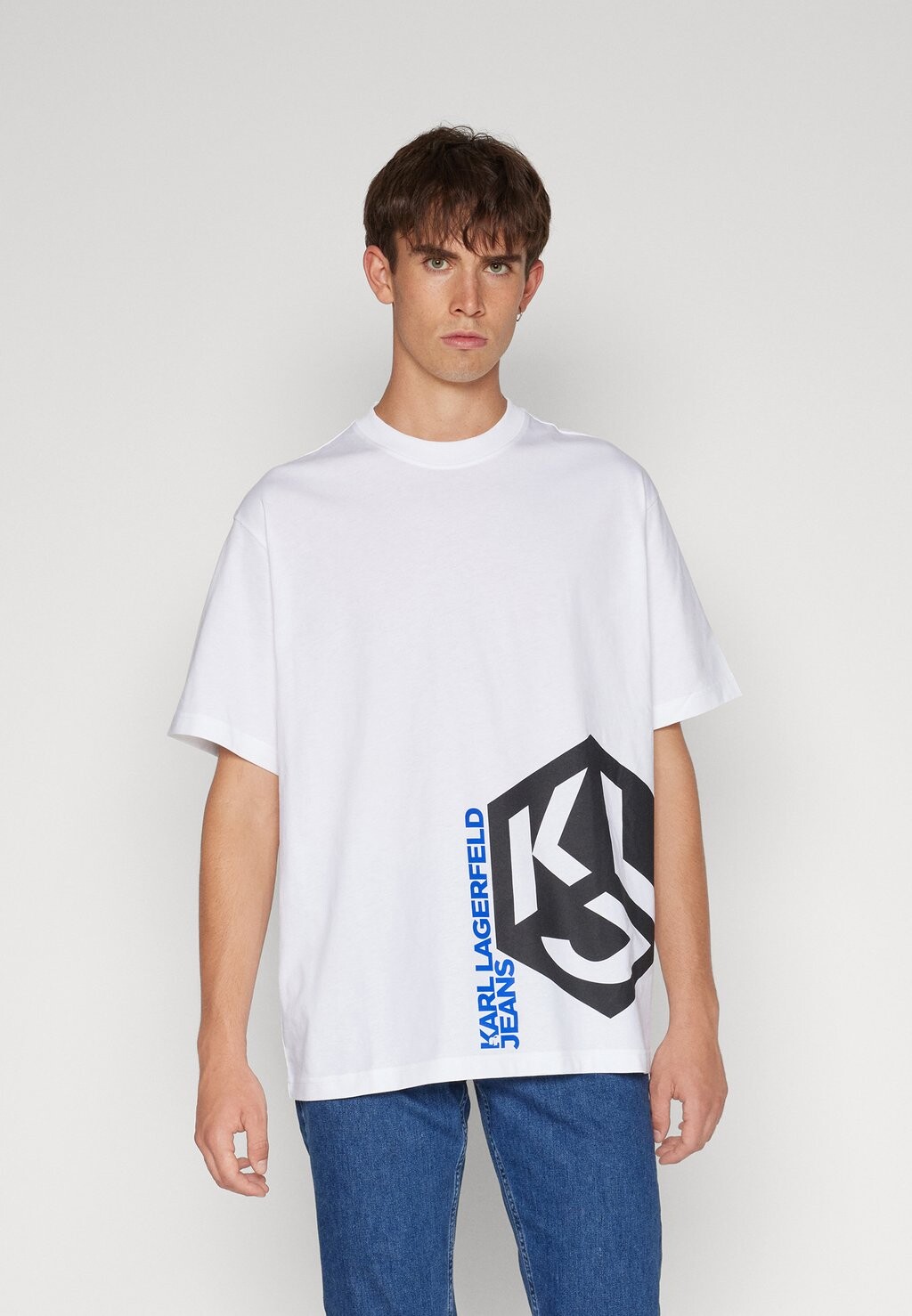 

Футболка с принтом ФУТБОЛКА MONOGRAM TEE UNISEX Karl Lagerfeld, белая