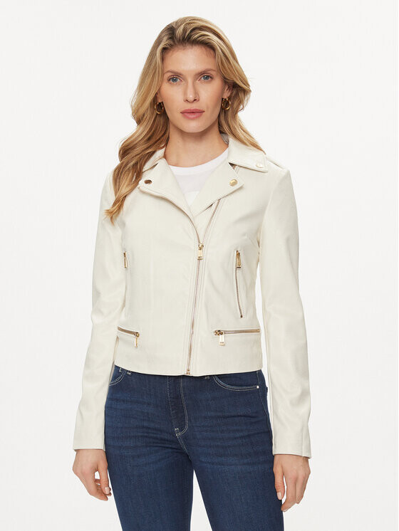 

Куртка из искусственной кожи, стандартного кроя Guess, экрю