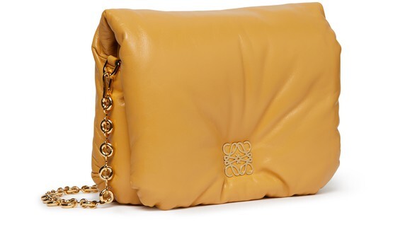 

Маленькая пуховая сумка Goya Loewe, коричневый