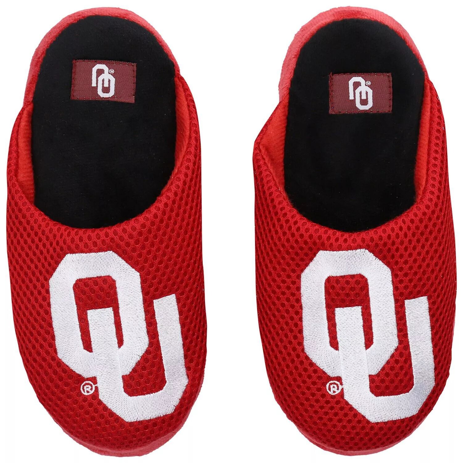

Молодежные тапочки из сетки с цветными блоками и большим логотипом FOCO Oklahomaooners Unbranded