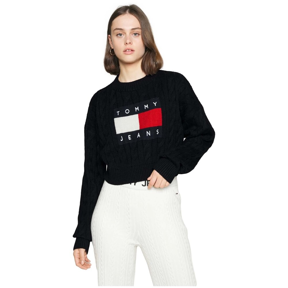 

Свитер Tommy Jeans DW0DW14261 Round Neck, черный
