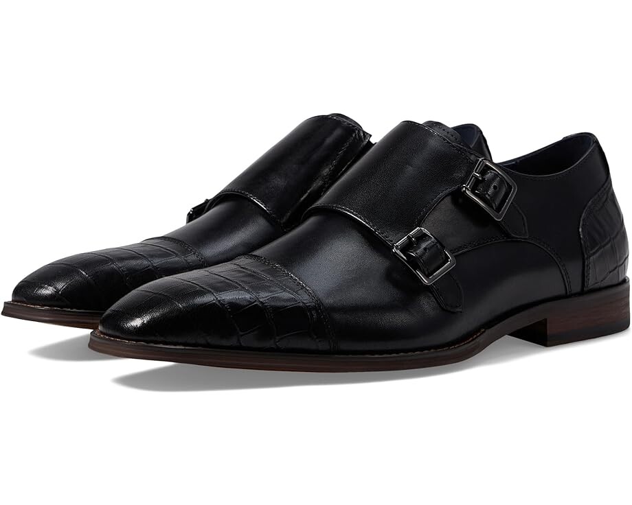 Оксфорды Stacy Adams Pierson Cap Toe Double Monk, черный