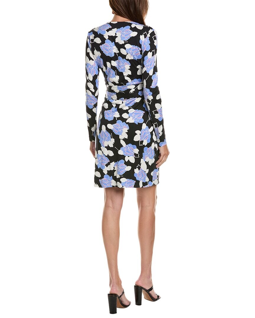 

Новое шелковое платье с запахом Diane von Furstenberg Julian, синий