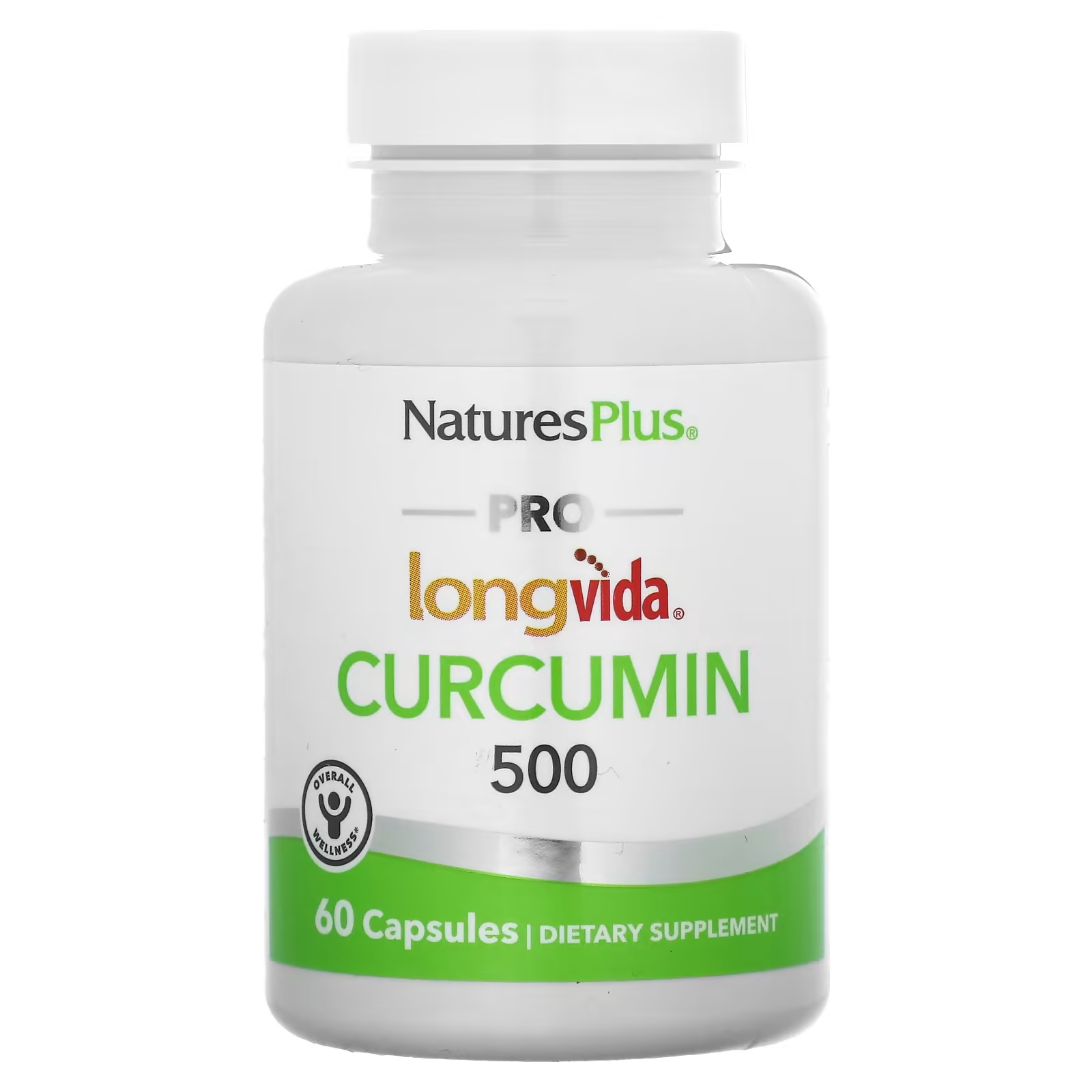 Куркумин NaturesPlus Pro Longvida 500 мг, 60 капсул usn легкоусвояемый куркумин с комплексом bioperine 500 мг 60 капсул