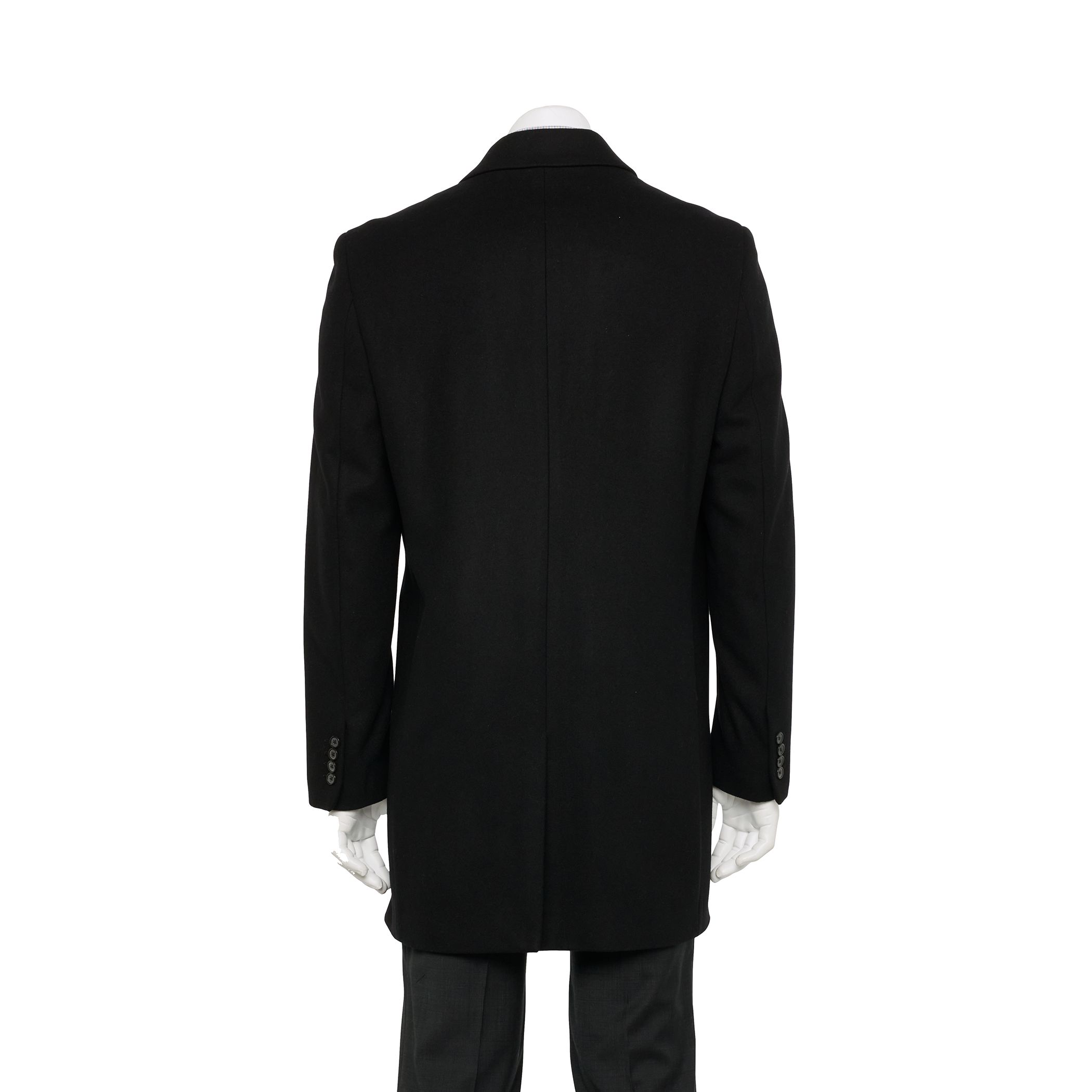 Мужское пальто средней длины из смесовой шерсти в пригородном стиле Jean-Paul Germain