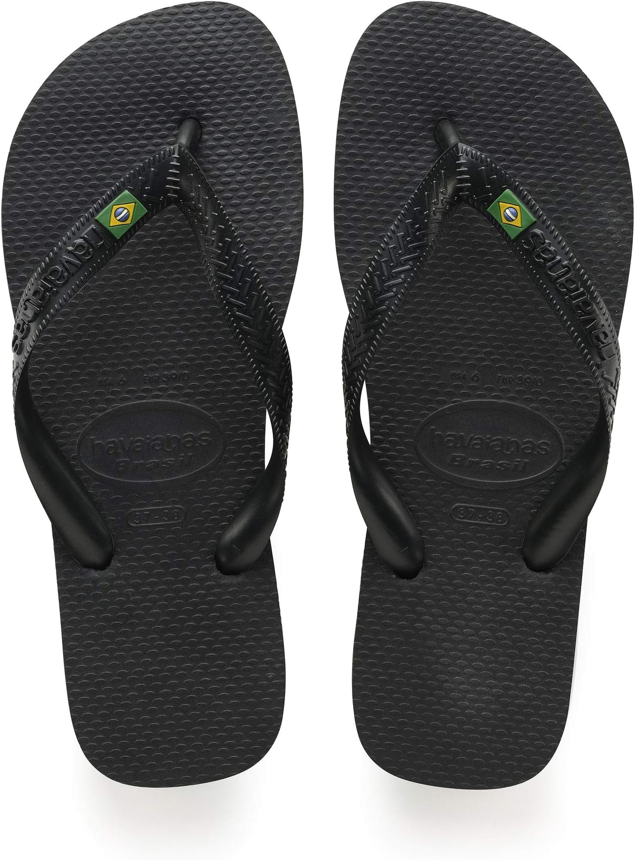 Шлепанцы Brazil Flip Flops Havaianas, черный цена и фото