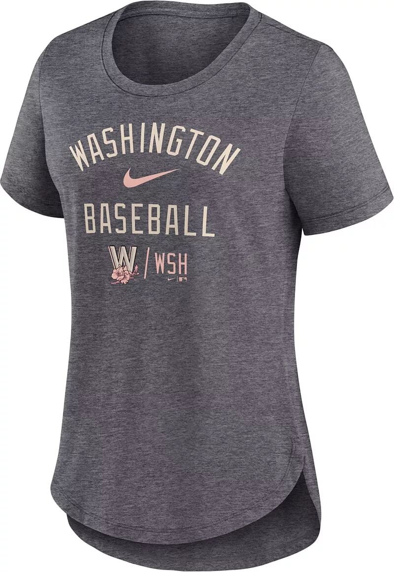 

Женская футболка Nike Washington Nationals 2023 City Connect Tri-Blend