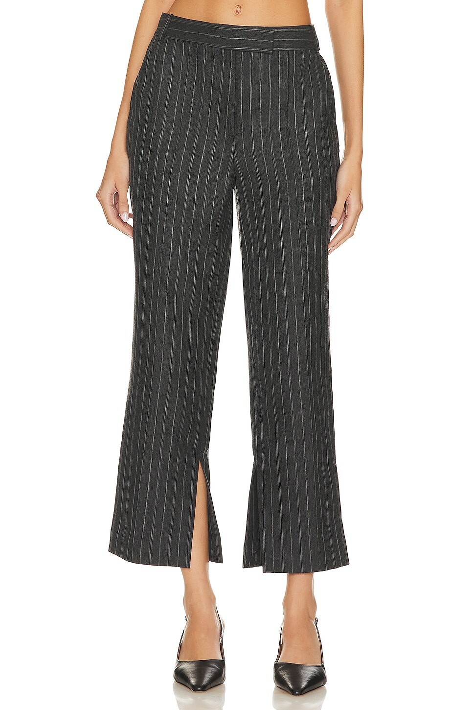 

Брюки SIMKHAI Vera Crop, цвет Grey Pinstripe