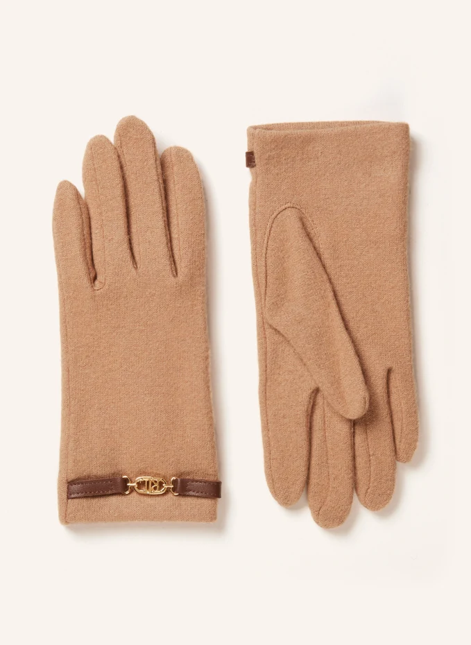 Перчатки Lauren Ralph Lauren, коричневый