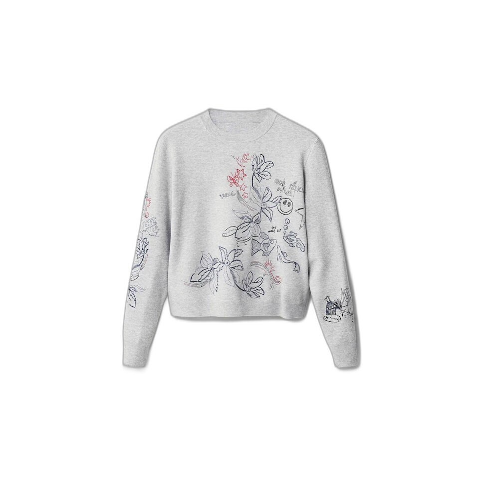 

Свитер Desigual Laia, серый