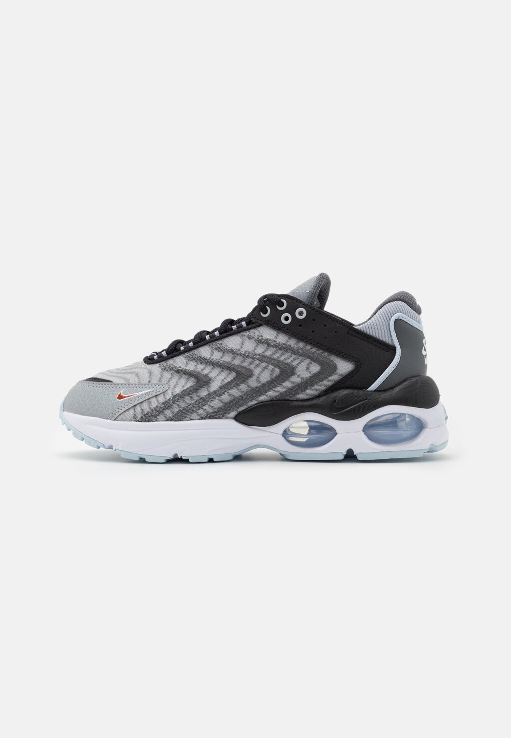 

Кроссовки Nike AIR MAX, волчий серый/грубо-оранжевый/черный/серый металл/синий оттенок/белый