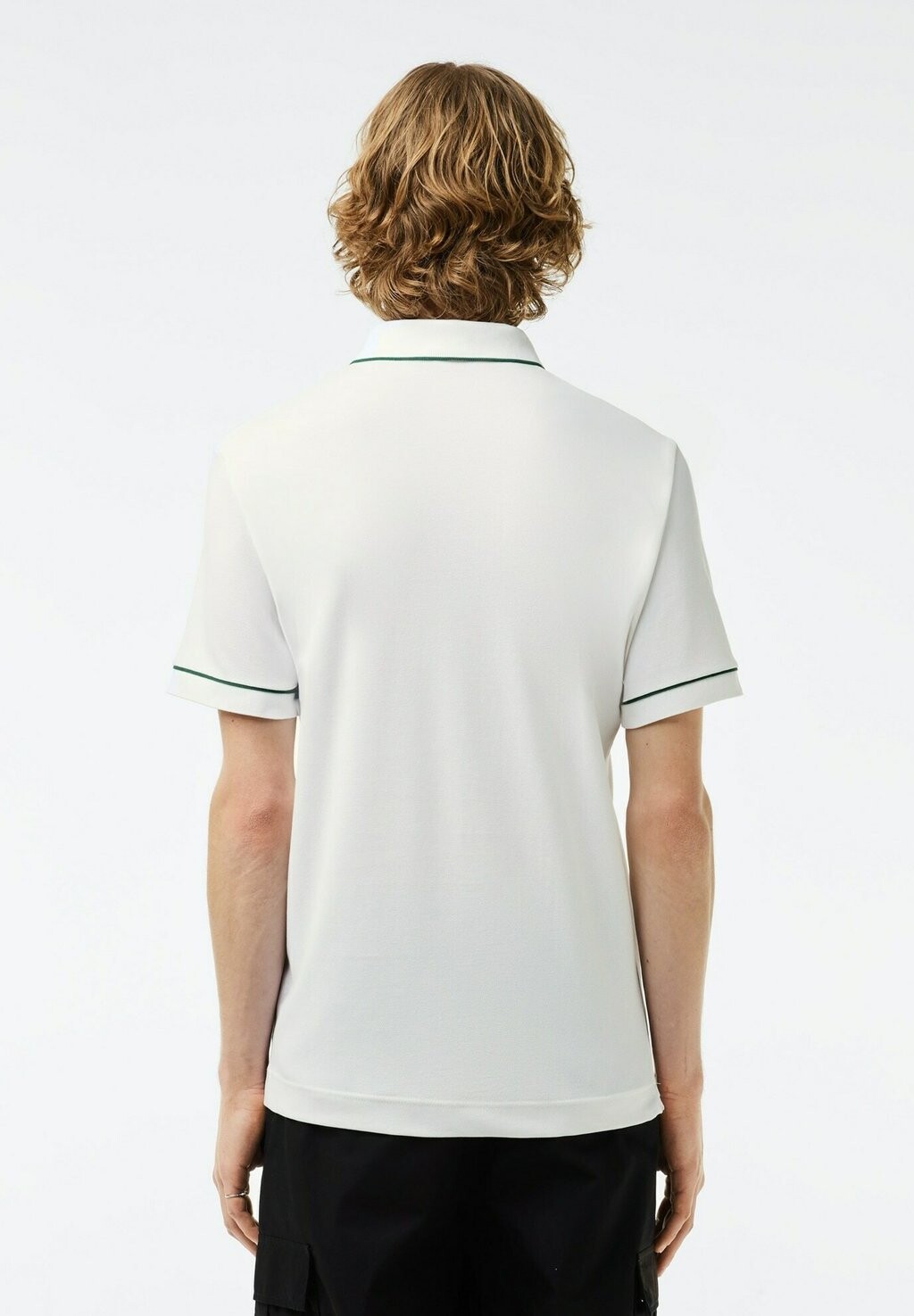

Поло Smart Paris En Stretch Con Ribete A Contraste Lacoste, белый
