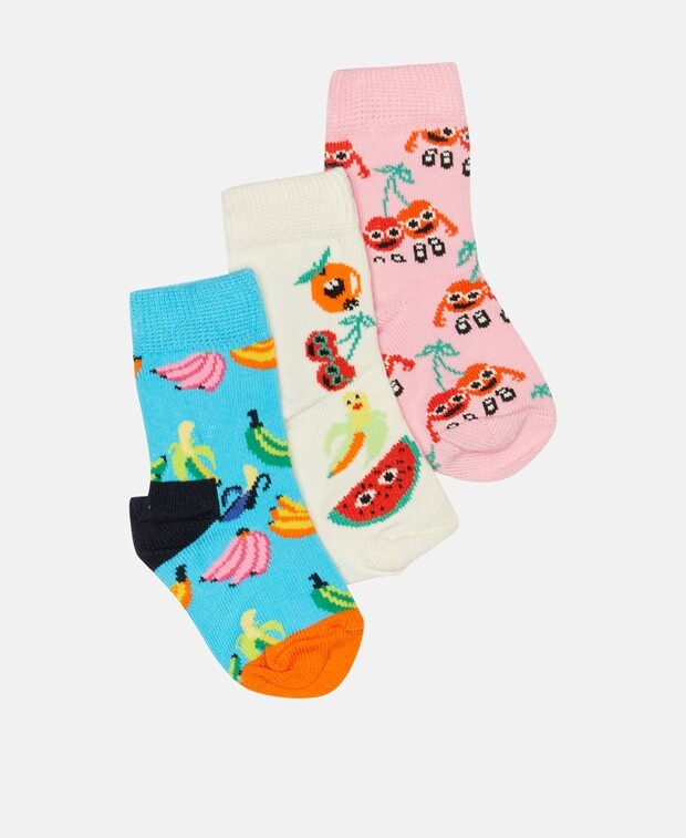 

Носки, упаковка 3 шт. Happy Socks, светло-желтого