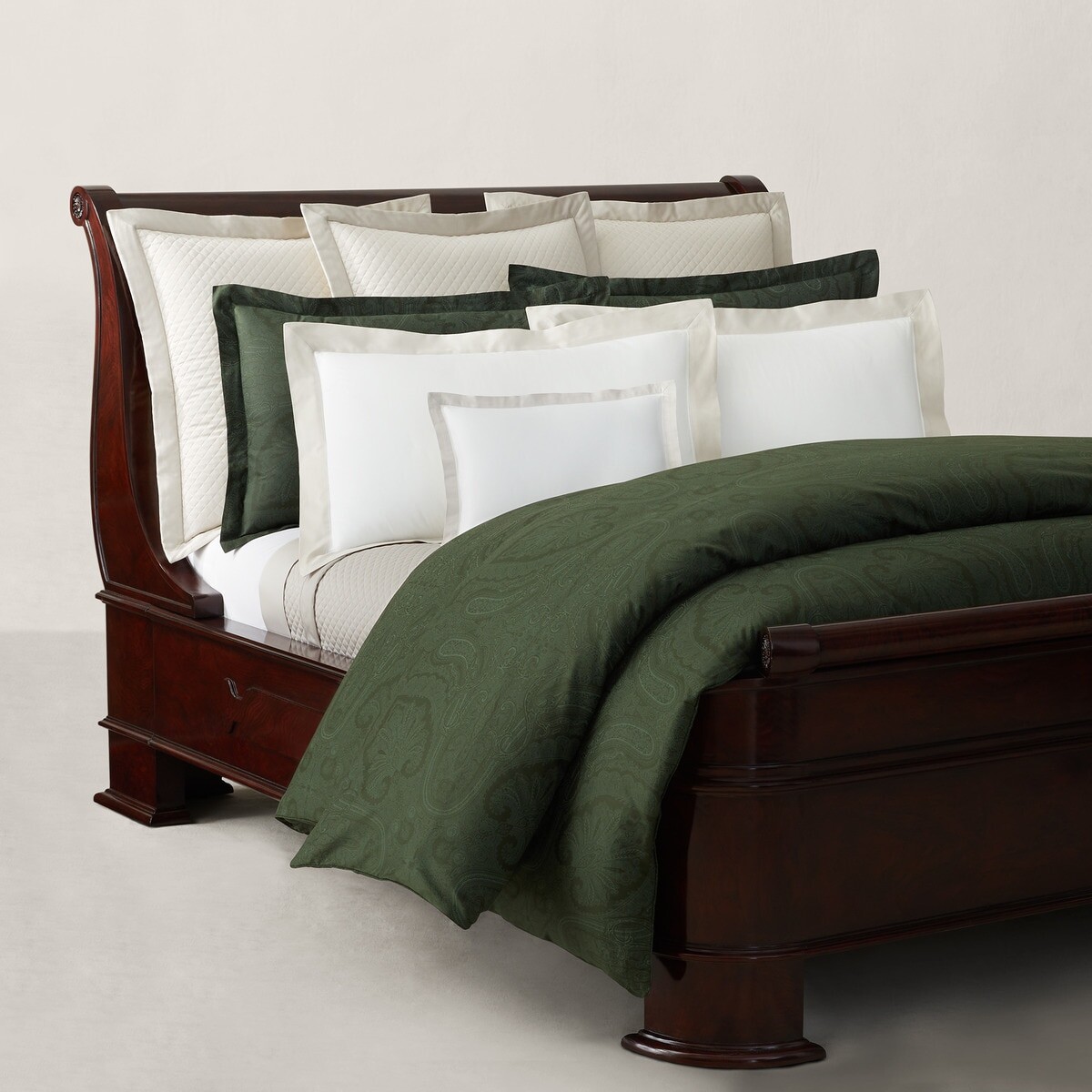 

Пододеяльник Донкастер из органического хлопка Ralph Lauren Home, зеленый