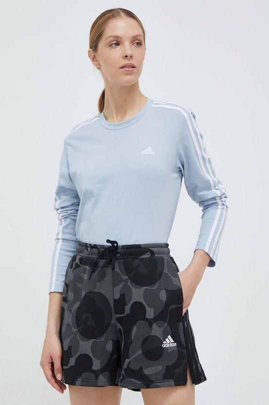 

С длинными рукавами, хлопок Adidas adidas, синий