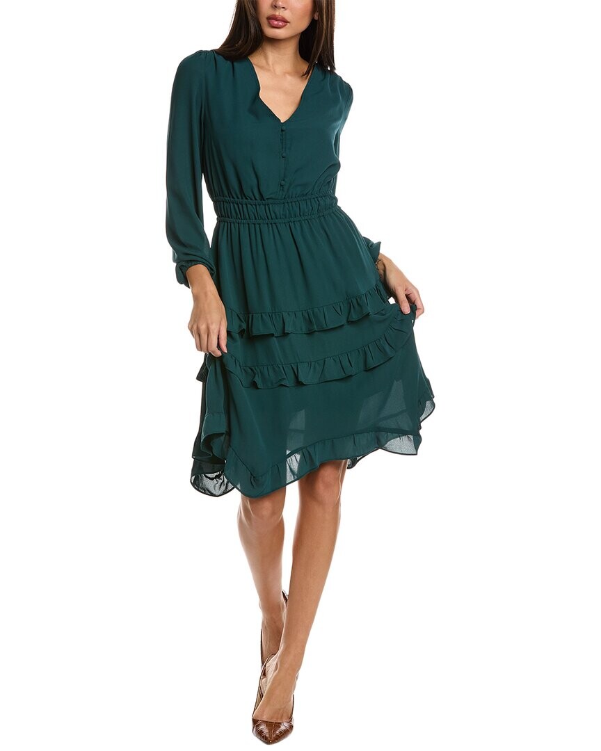 

Nanette Мини-платье из креп-шифона Nanette Lepore Nanette Nanette Lepore, цвет Green Multi
