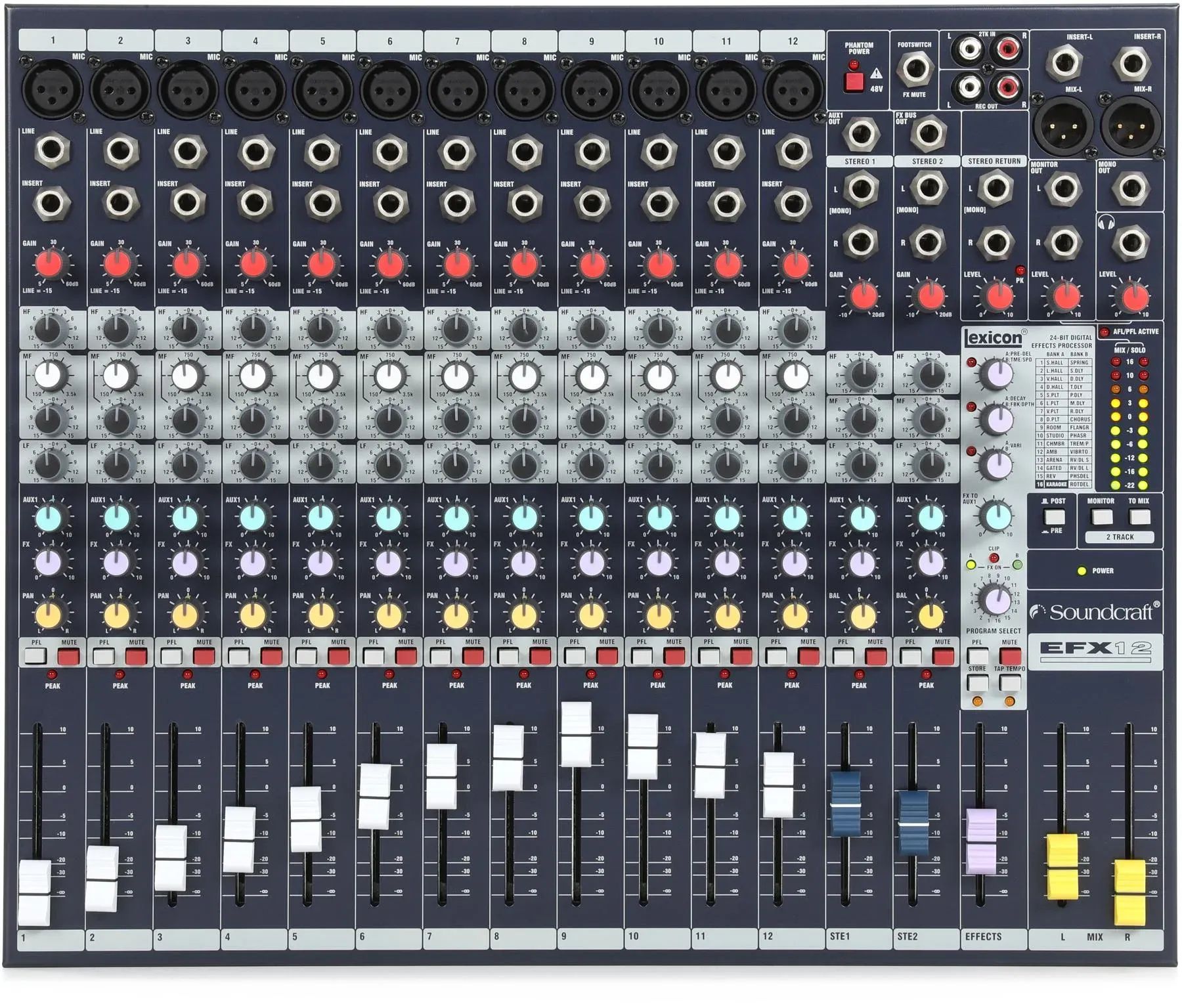 

Soundcraft EFX12 12-канальный микшер с эффектами