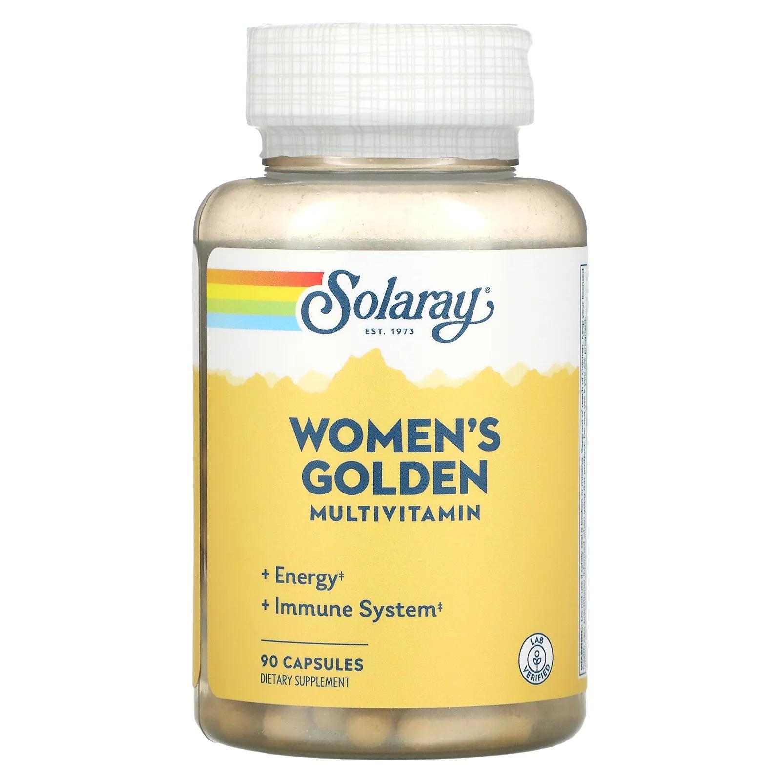Solaray Золотые мультивитамины для женщин 90 капсул