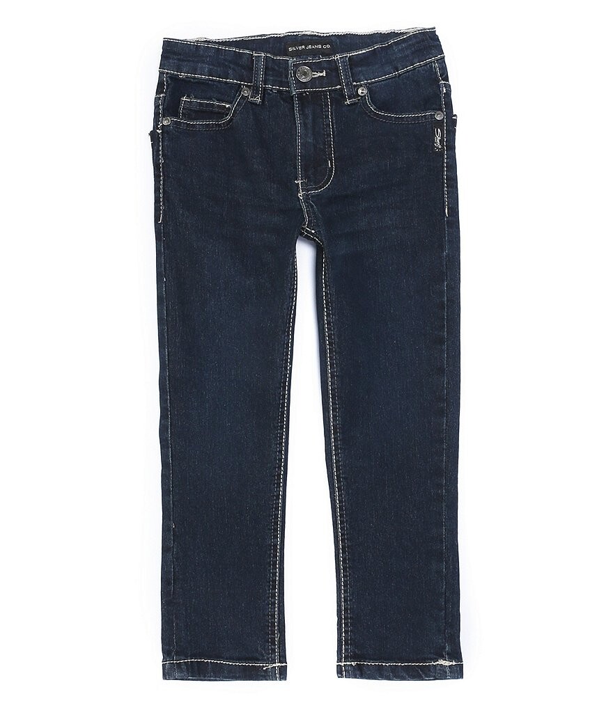 

Джинсы скинни Nathan для маленьких мальчиков 4–7 лет Silver Jeans Co., синий