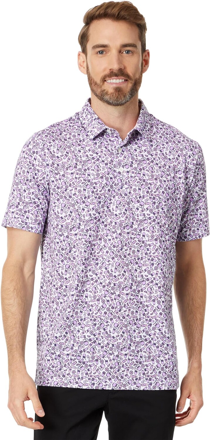 

Рубашка-поло Arnold Palmer Mixer Polo PUMA, цвет White Glow/Pale Pink
