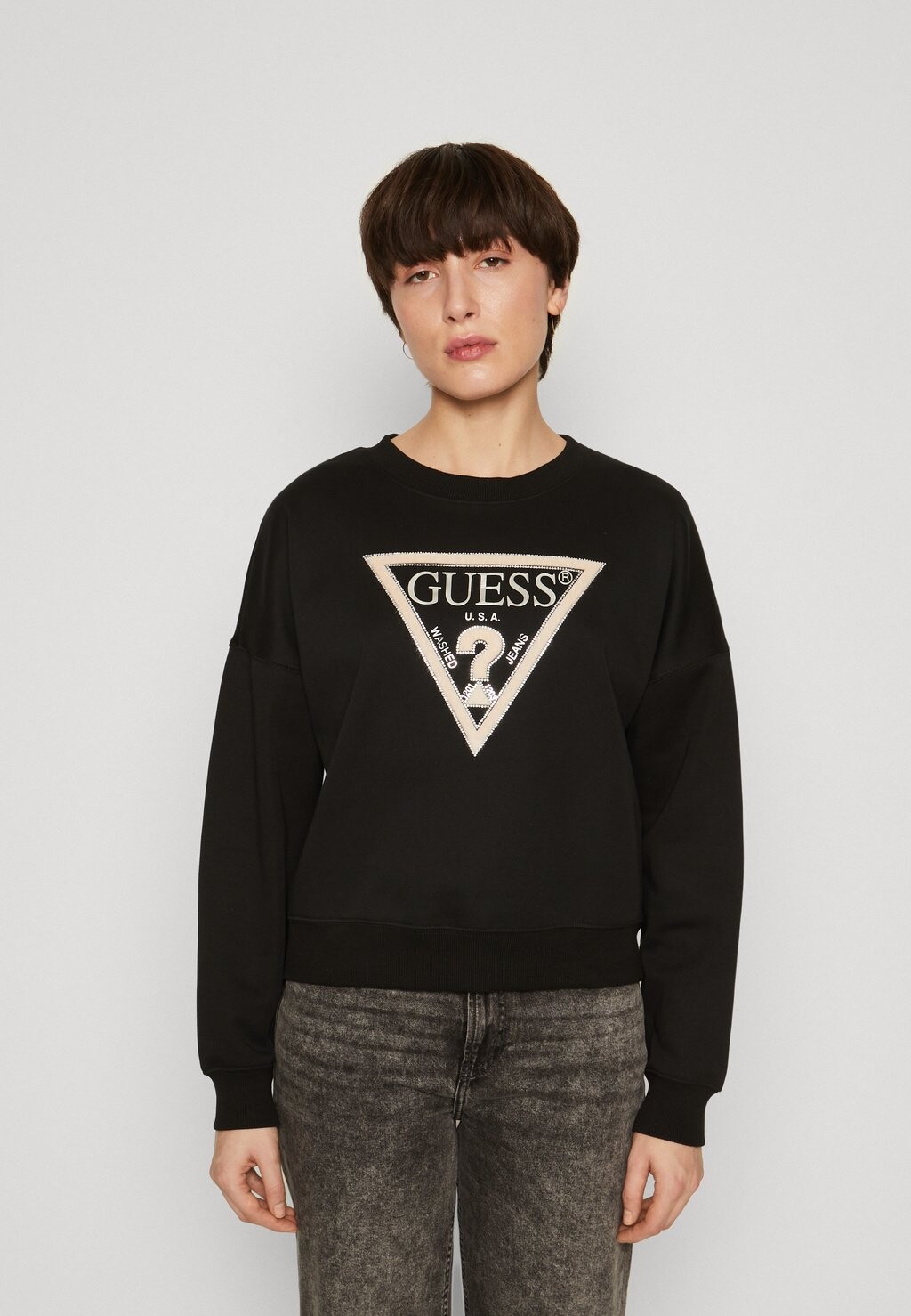 

Толстовка Pony Hair Guess, цвет jet black