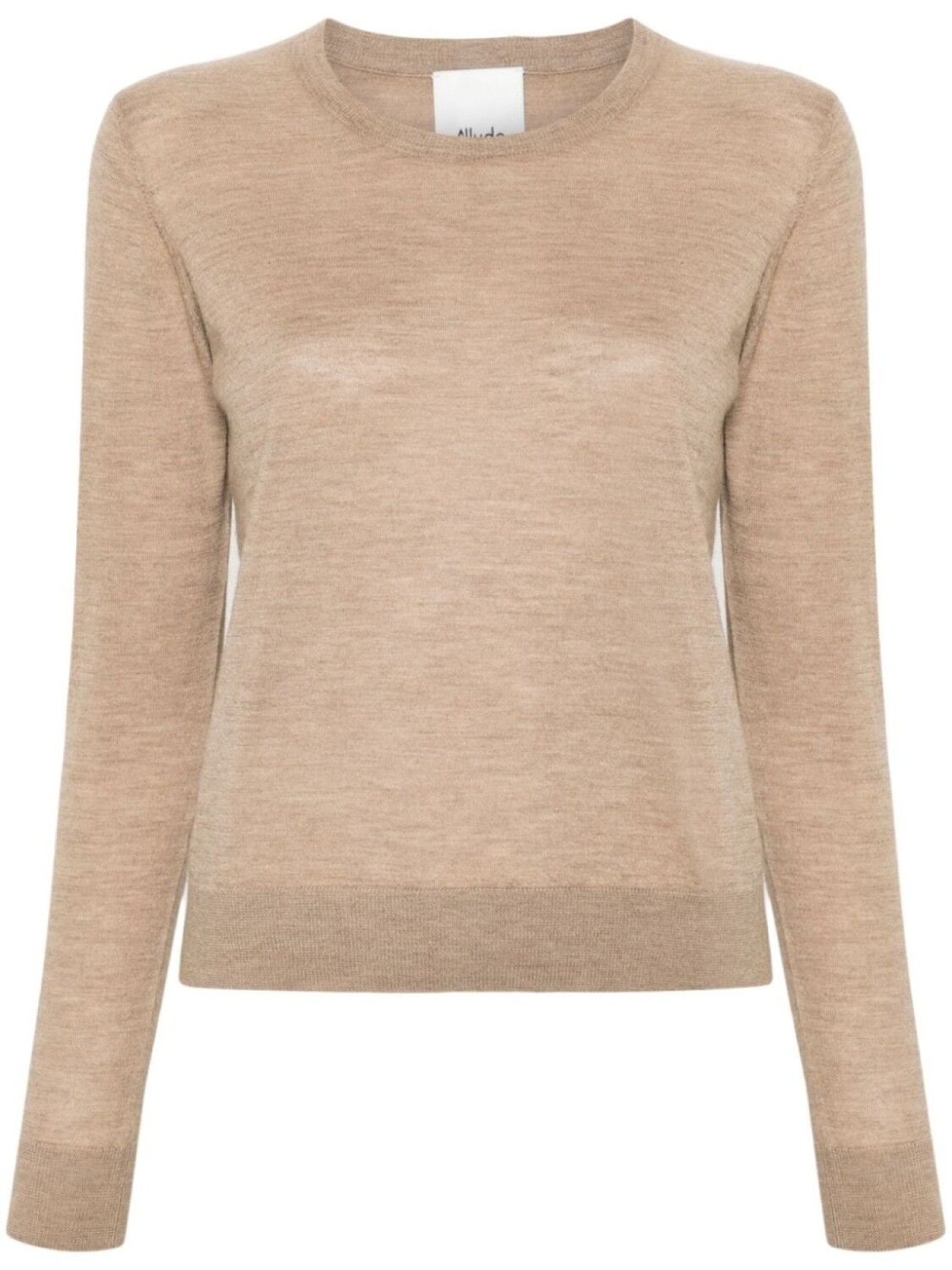 

Allude кашемировый джемпер с круглым вырезом, коричневый