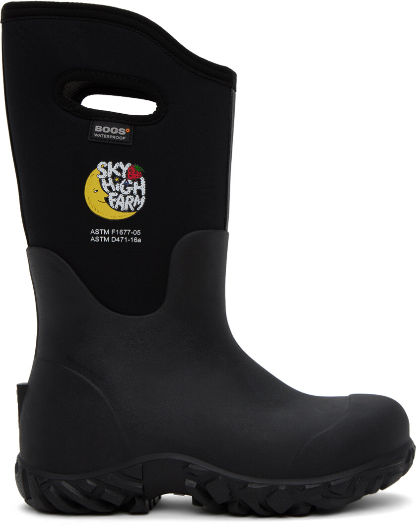 

Рабочая одежда Sky High Farm Черные рабочие ботинки Sky High Farm Workwear