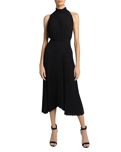 Плиссированное платье-миди Renzo A.L.C., цвет Black