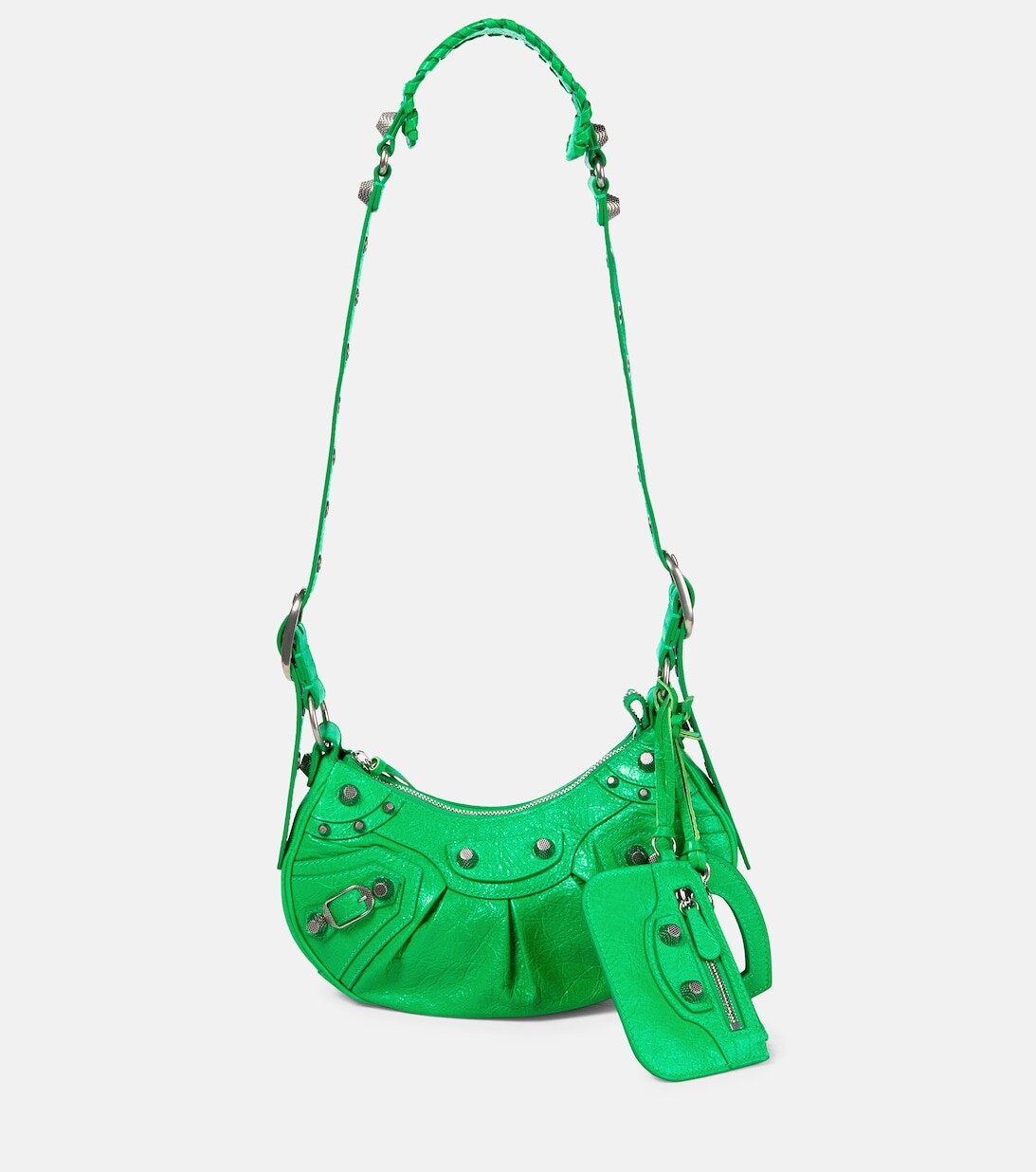 

Кожаная сумка через плечо Le Cagole XS Balenciaga, зеленый
