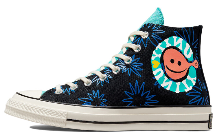 

Высокие парусиновые туфли Converse Chuck Taylor All Star 1970-х годов с цветочным принтом Converse, черный/синий