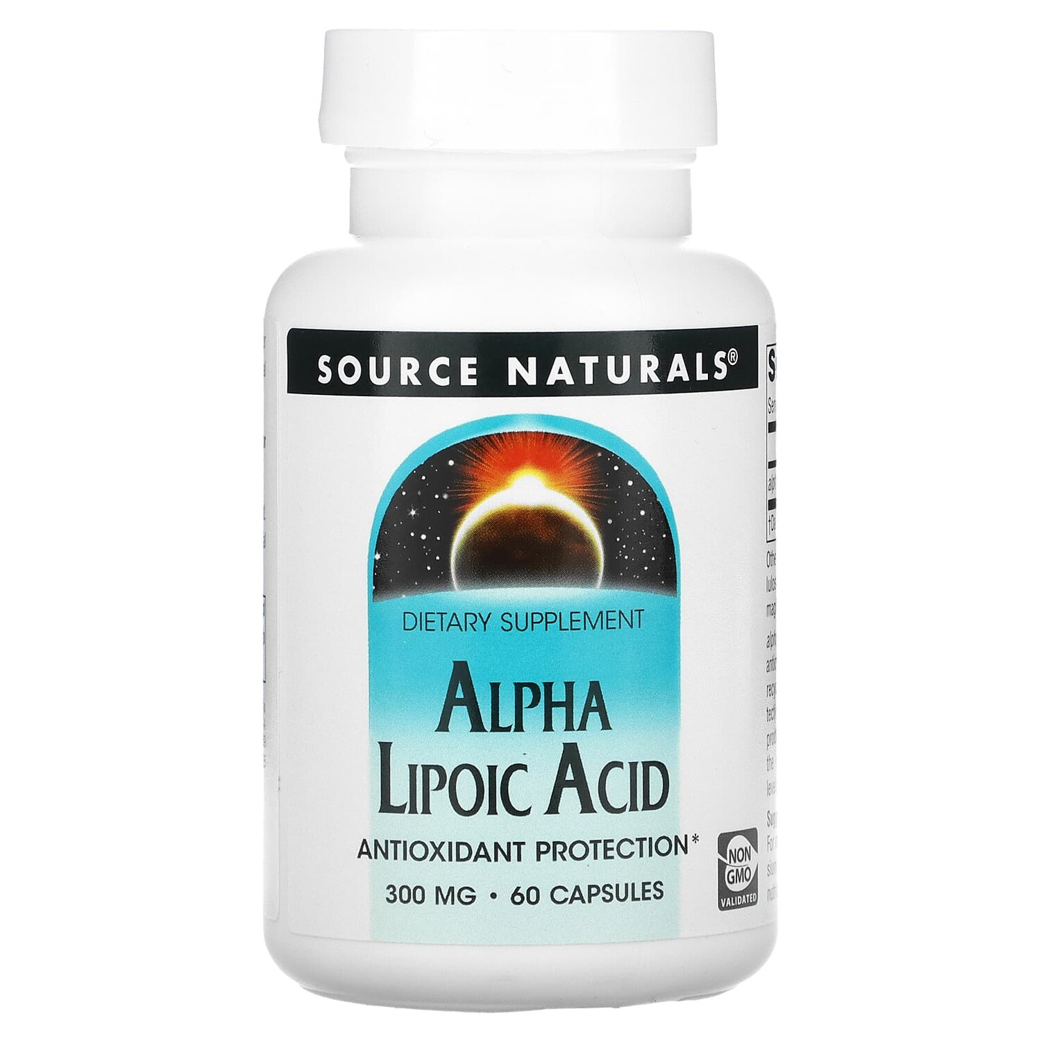 

Альфа-липоевая кислота, 300 мг, 60 капсул, Source Naturals