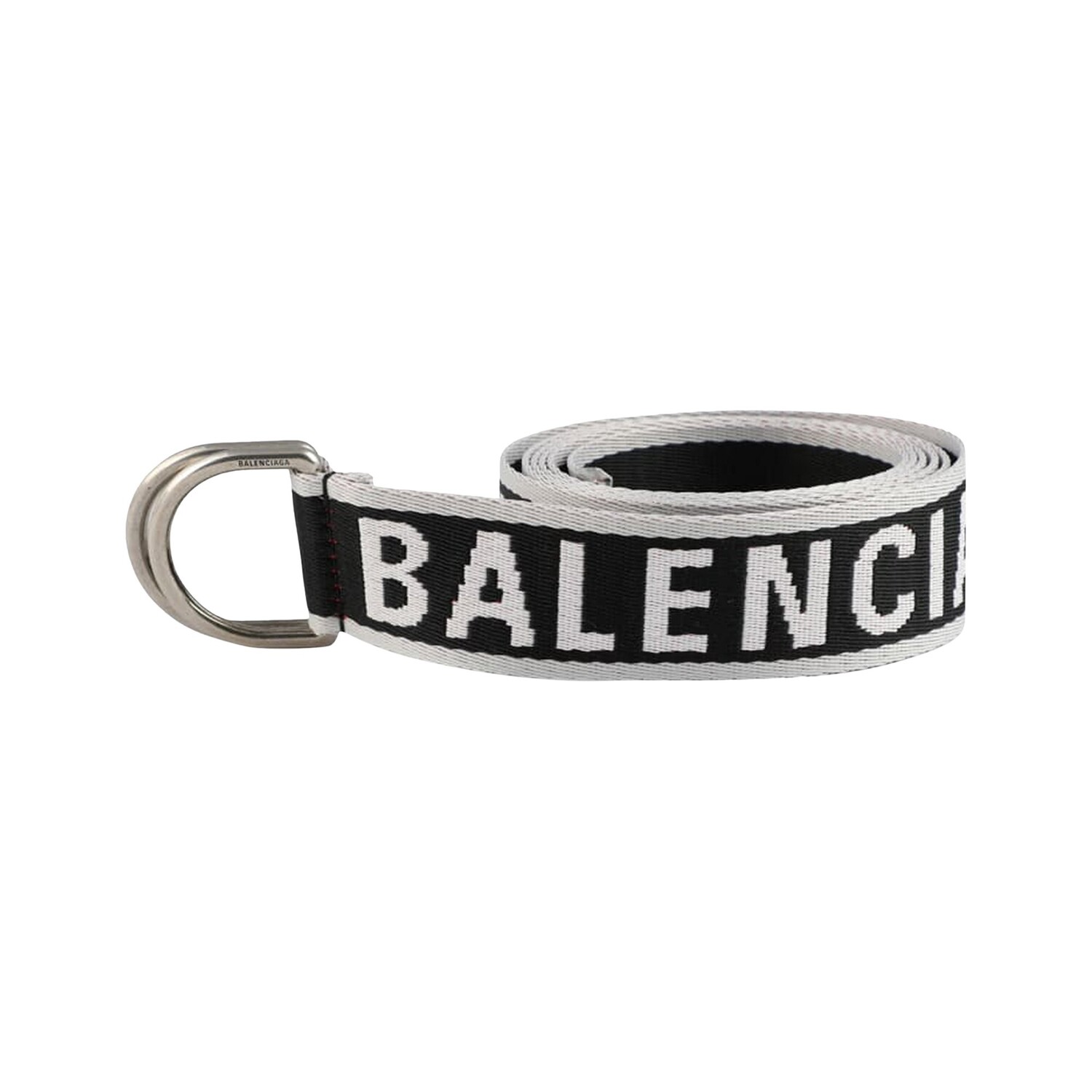 

Ремень Balenciaga D Ring 35, Черный/Серый/Красный
