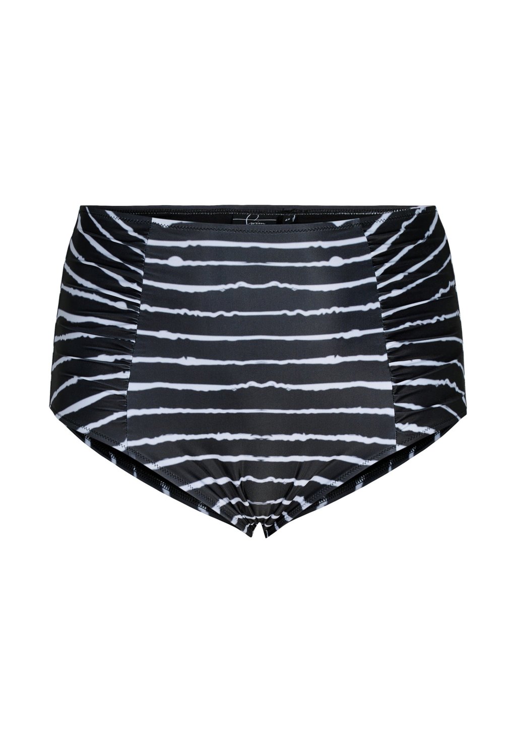 Плавки бикини WITH HIGH WAIST Zizzi, цвет black white stripe туника short sleeved zizzi цвет black stripe