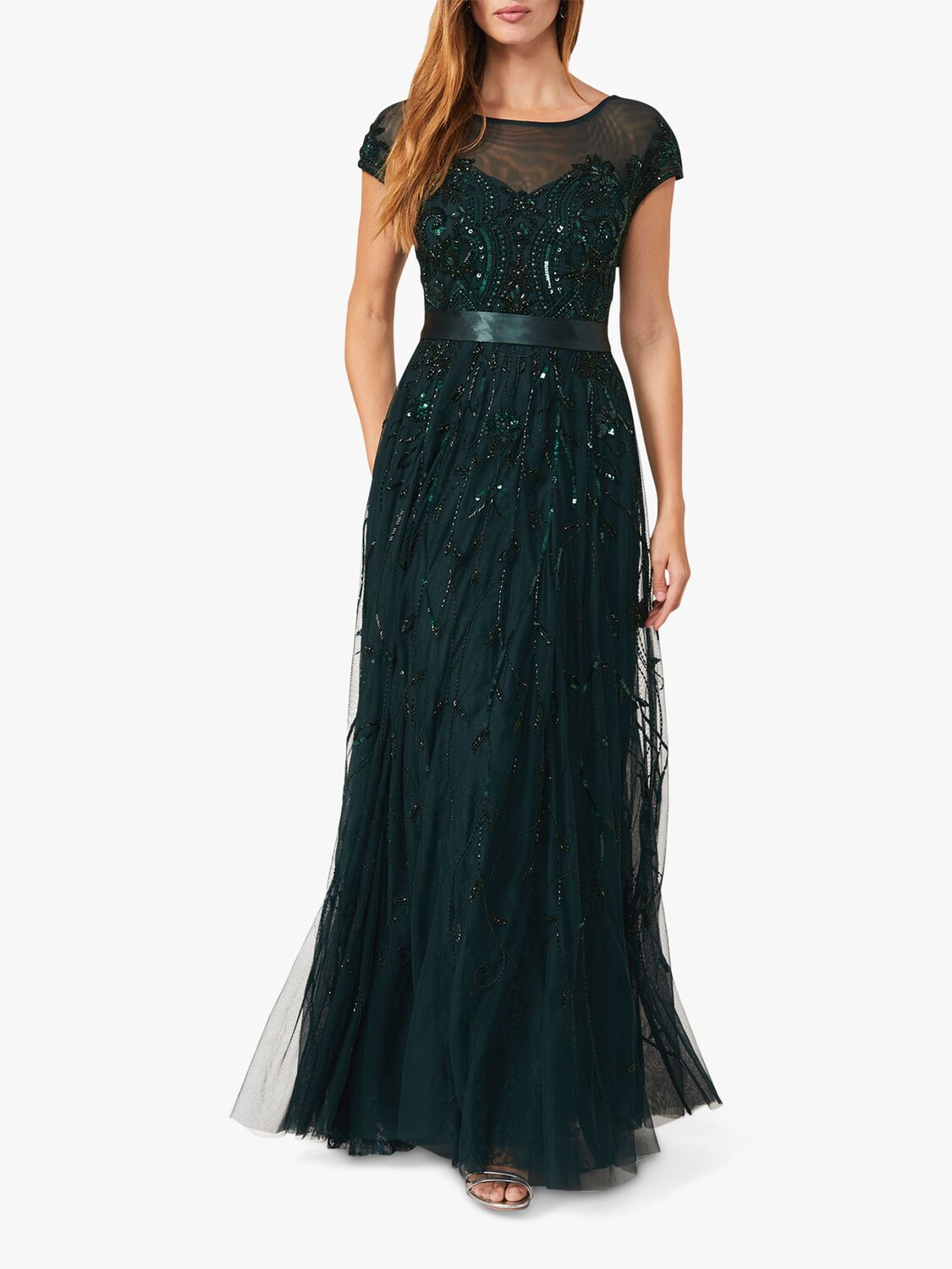 

Платье макси с украшением Phase Eight Collection 8 Renee, изумрудный
