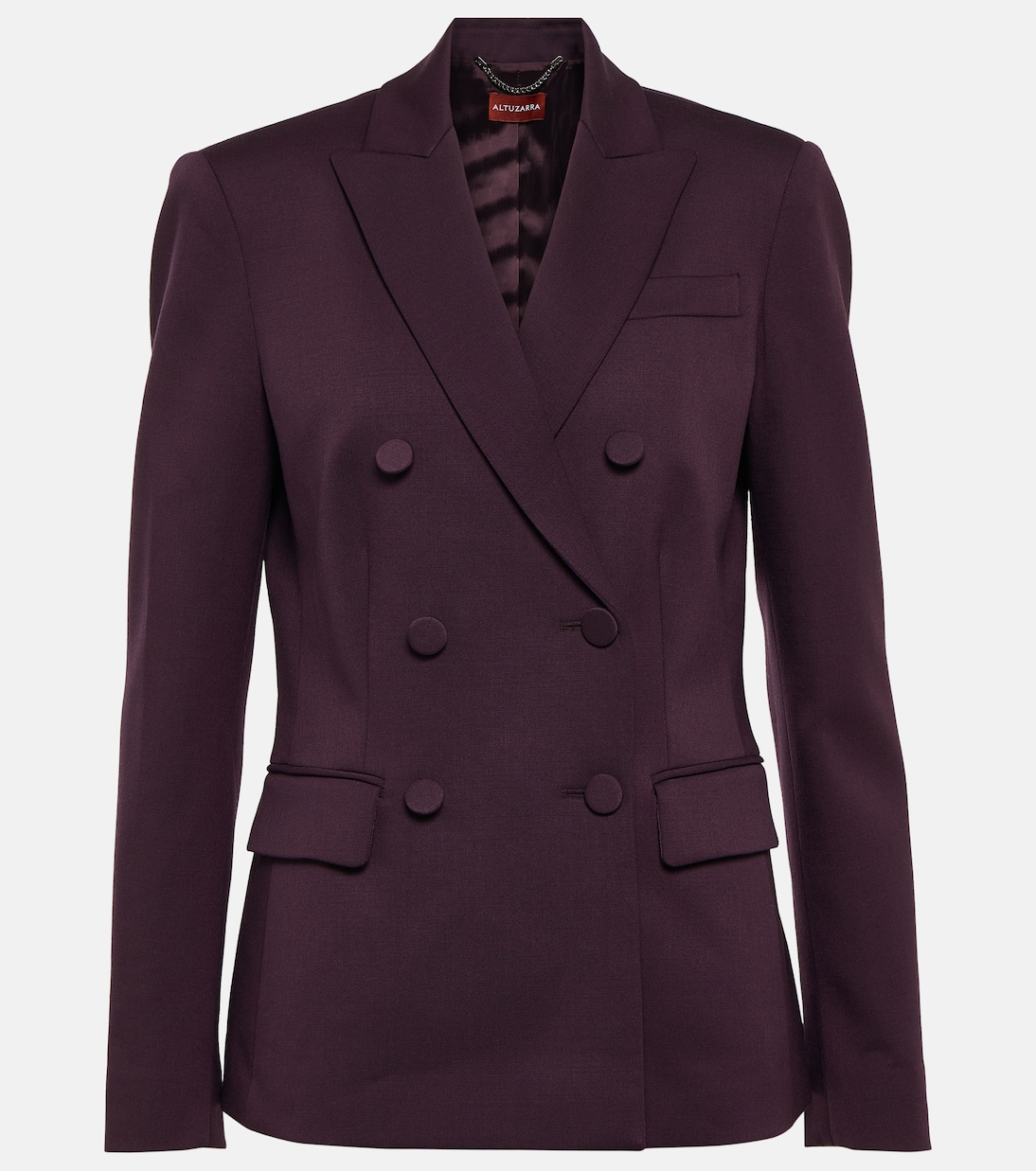цена Двубортный шерстяной пиджак indiana Altuzarra, фиолетовый