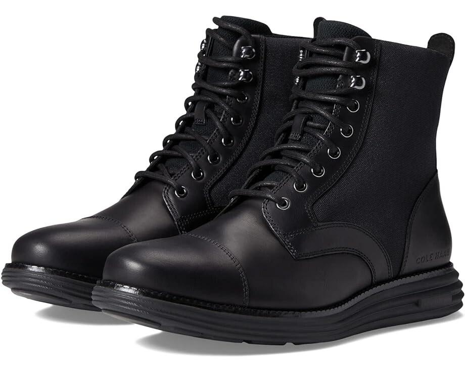 

Ботинки Cole Haan Originalgrand Cap Toe Boot, цвет Black/Black