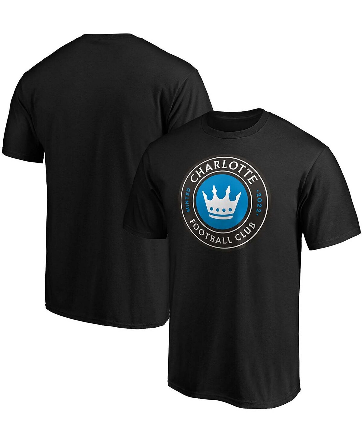 

Мужская черная футболка с логотипом Charlotte FC Primary Team Fanatics
